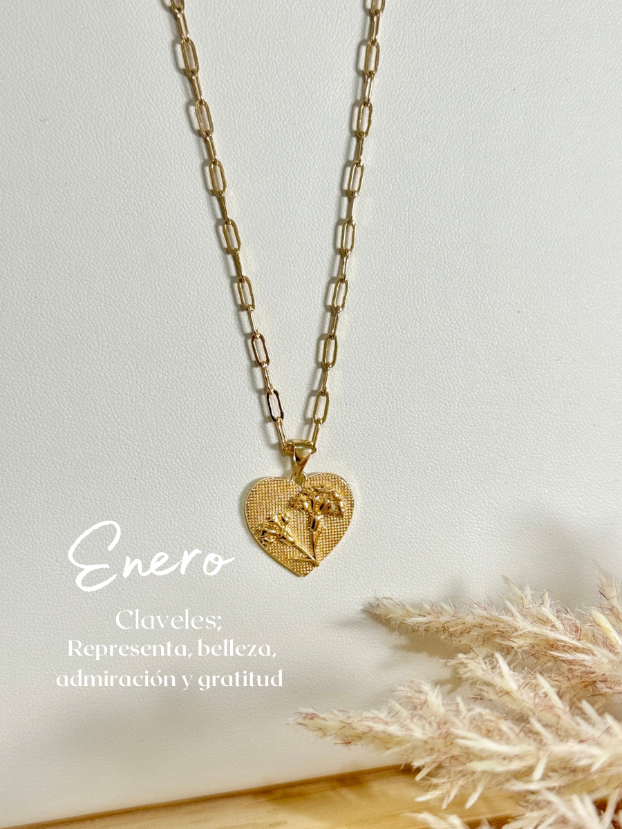 Month Flower Necklace