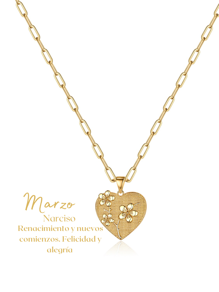 Month Flower Necklace