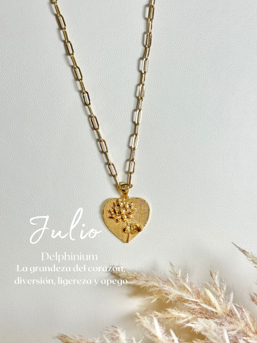 Month Flower Necklace