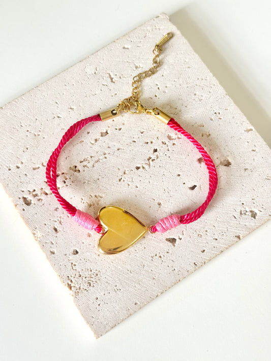 Pinky Heart Bracelet