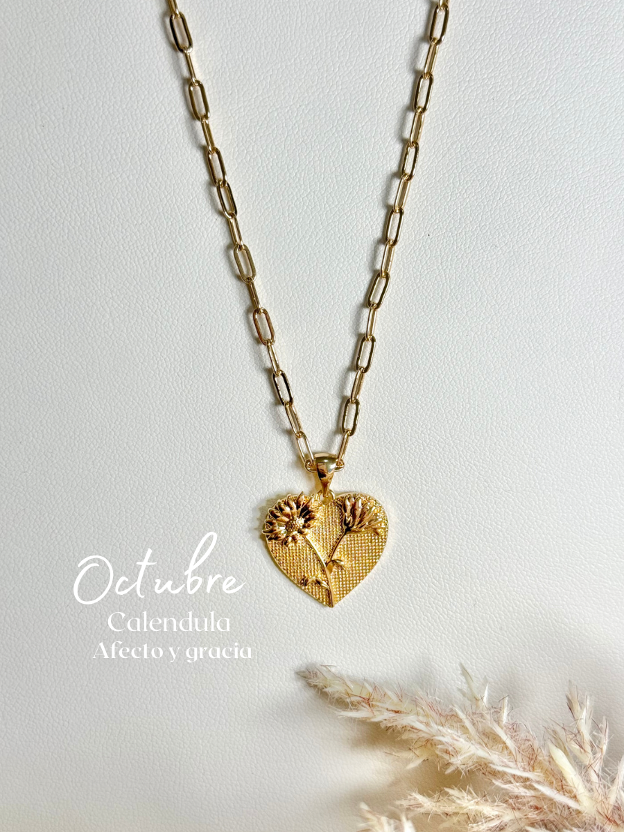 Month Flower Necklace