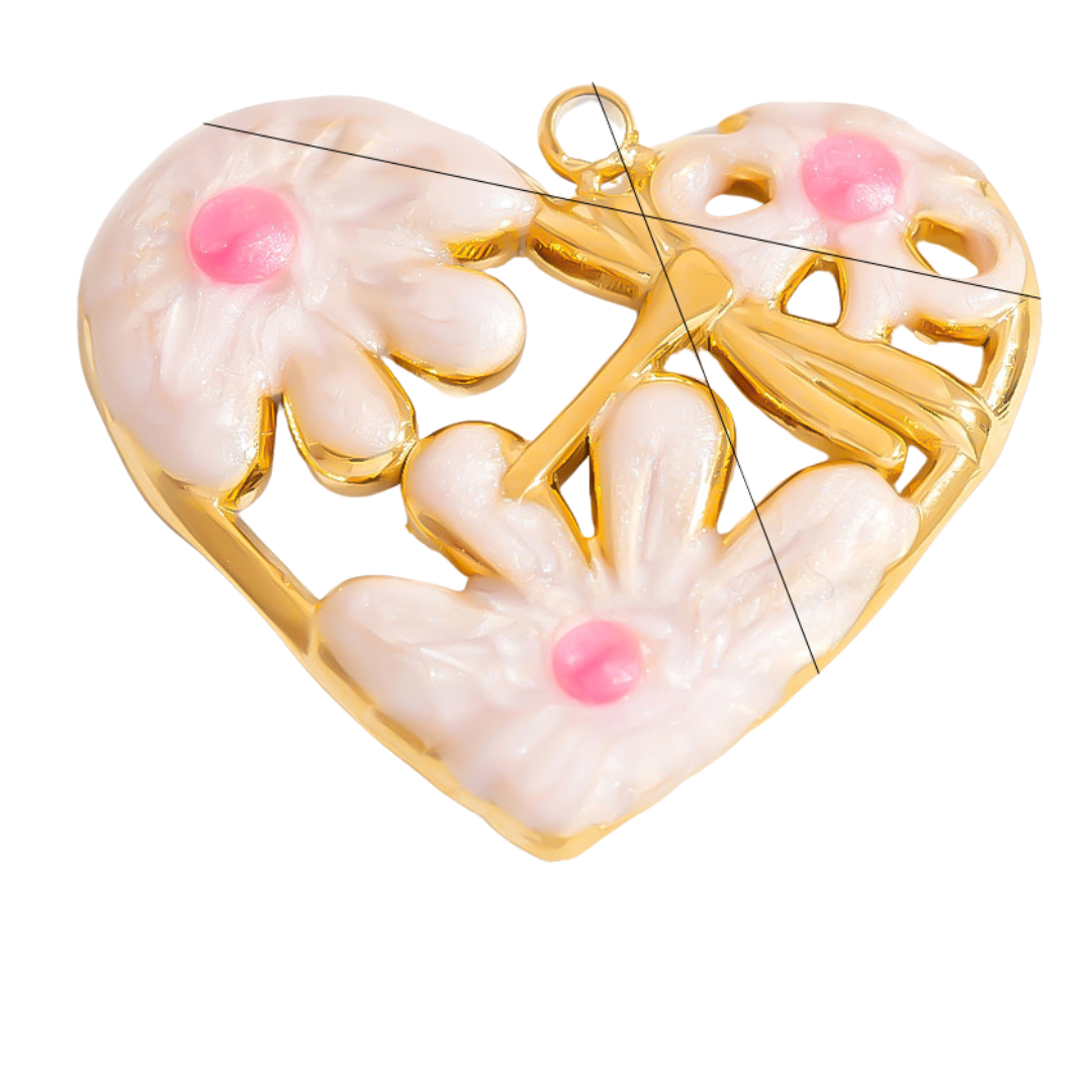 Corazón Rosado Charm 🌸
