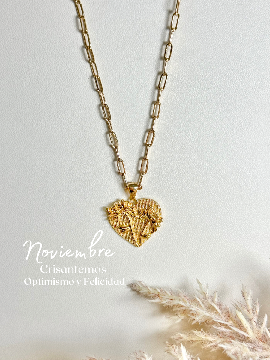 Month Flower Necklace
