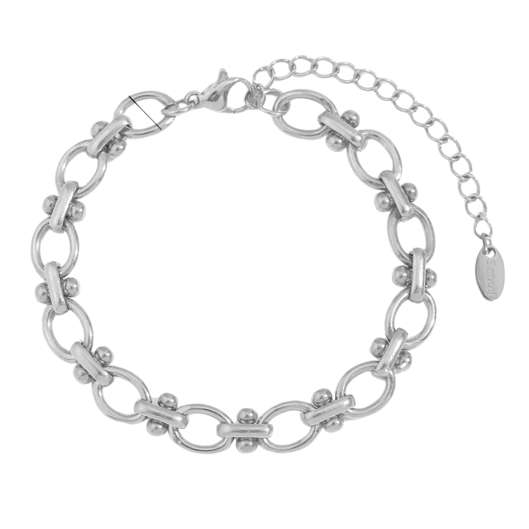 Oval Bracelet Silver