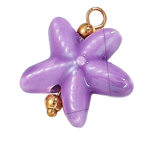 Starfish Violet Charm