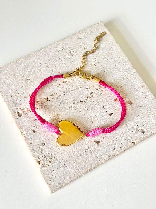 Pinky Heart Bracelet