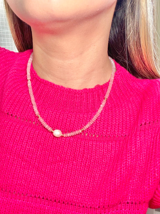 Soft Pink Necklace