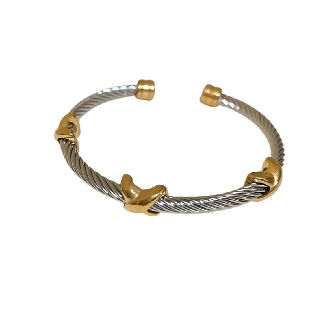 Style Two Tones Bangle